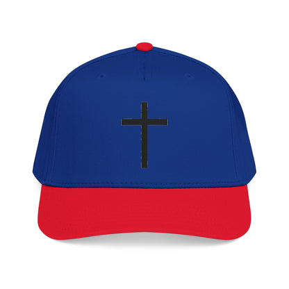Christian Cross Baseball Cap — Minimal Embroidered Faith Hat Printify