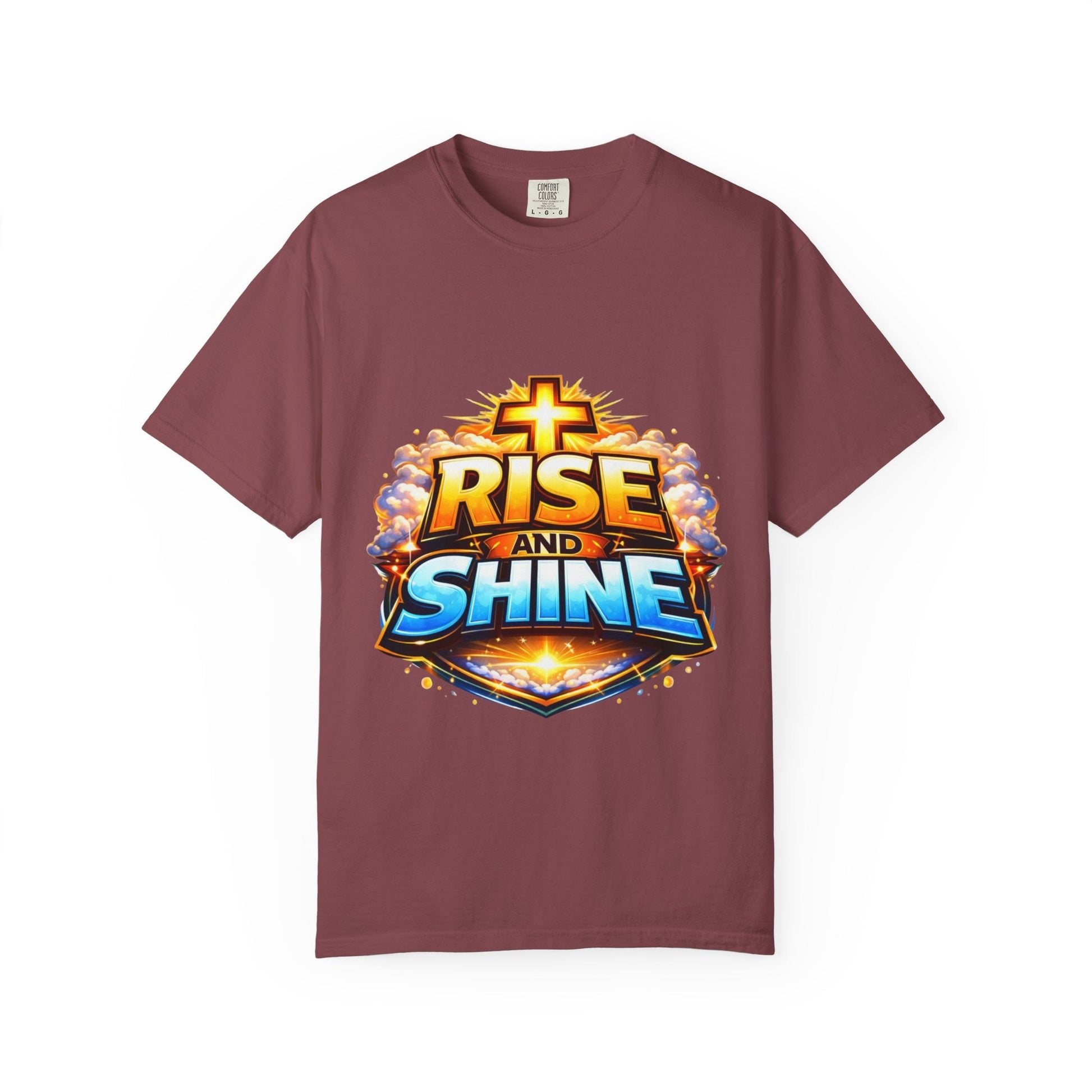 Rise and Shine Christian T-Shirt for Men – Inspirational Graphic Tee Printify