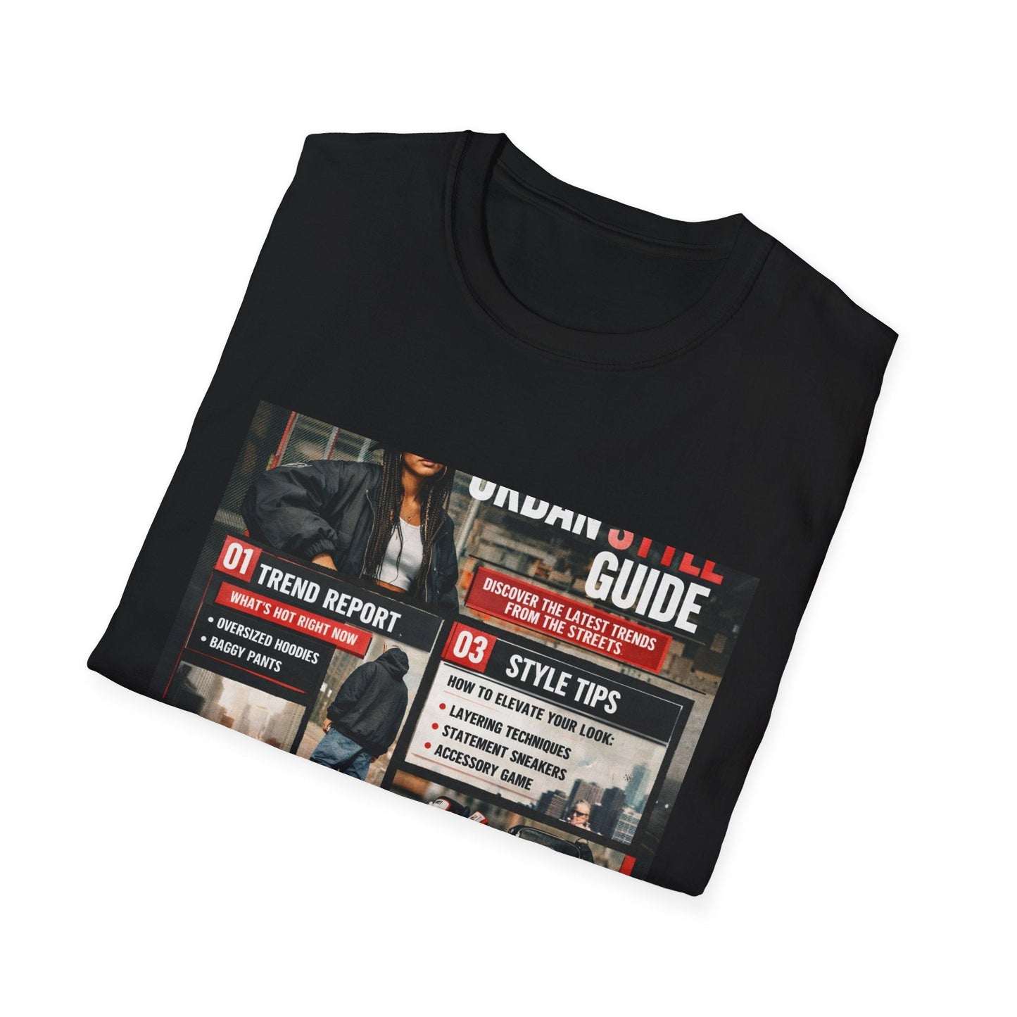 Urban Style Guide T-Shirt — Vintage Streetwear Graphic Tee Printify