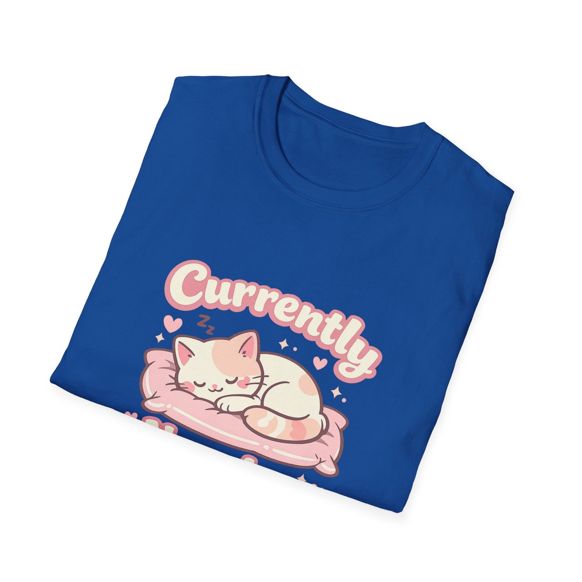 Cat Napping T-Shirt — Cute Sleeping Cat Tee for Cat Lovers Printify