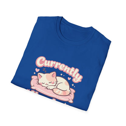 Cat Napping T-Shirt — Cute Sleeping Cat Tee for Cat Lovers Printify