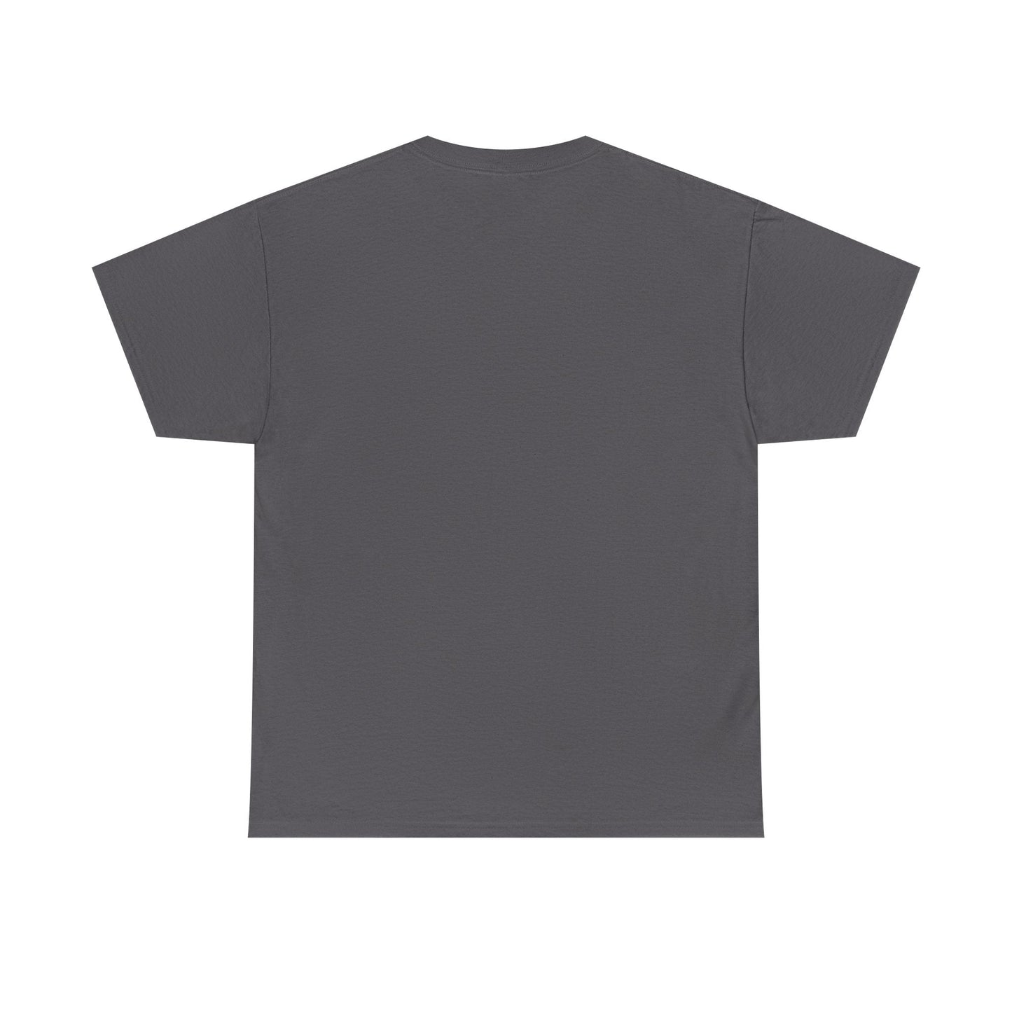 Minimal Circle Split Tee — Modern Graphic White T‑Shirt Printify