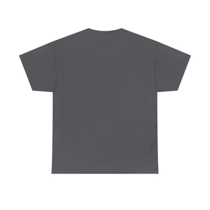 Minimal Circle Split Tee — Modern Graphic White T‑Shirt Printify