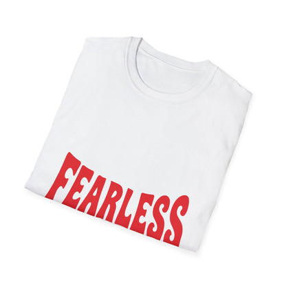 Fearless Graphic T-Shirt — Bold Red Typography Tee