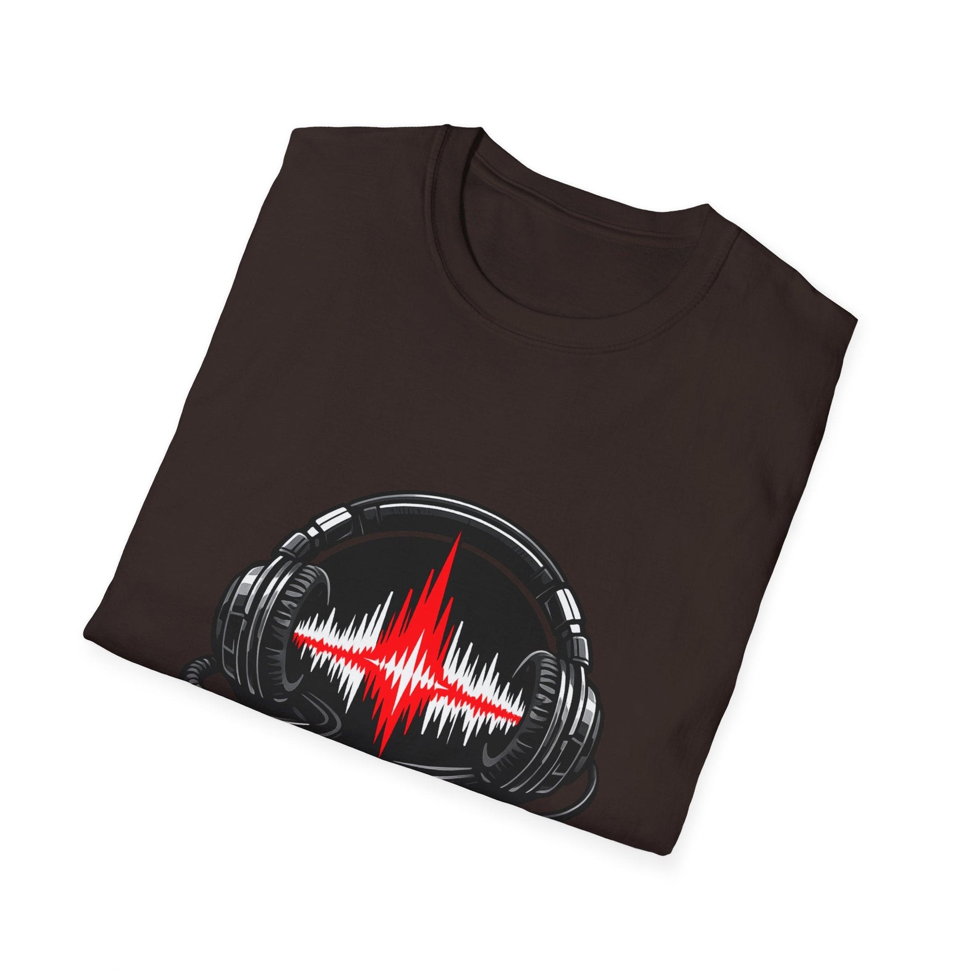 Sound Engineer T-Shirt — Headphones & Waveform Audio Tech Tee Printify