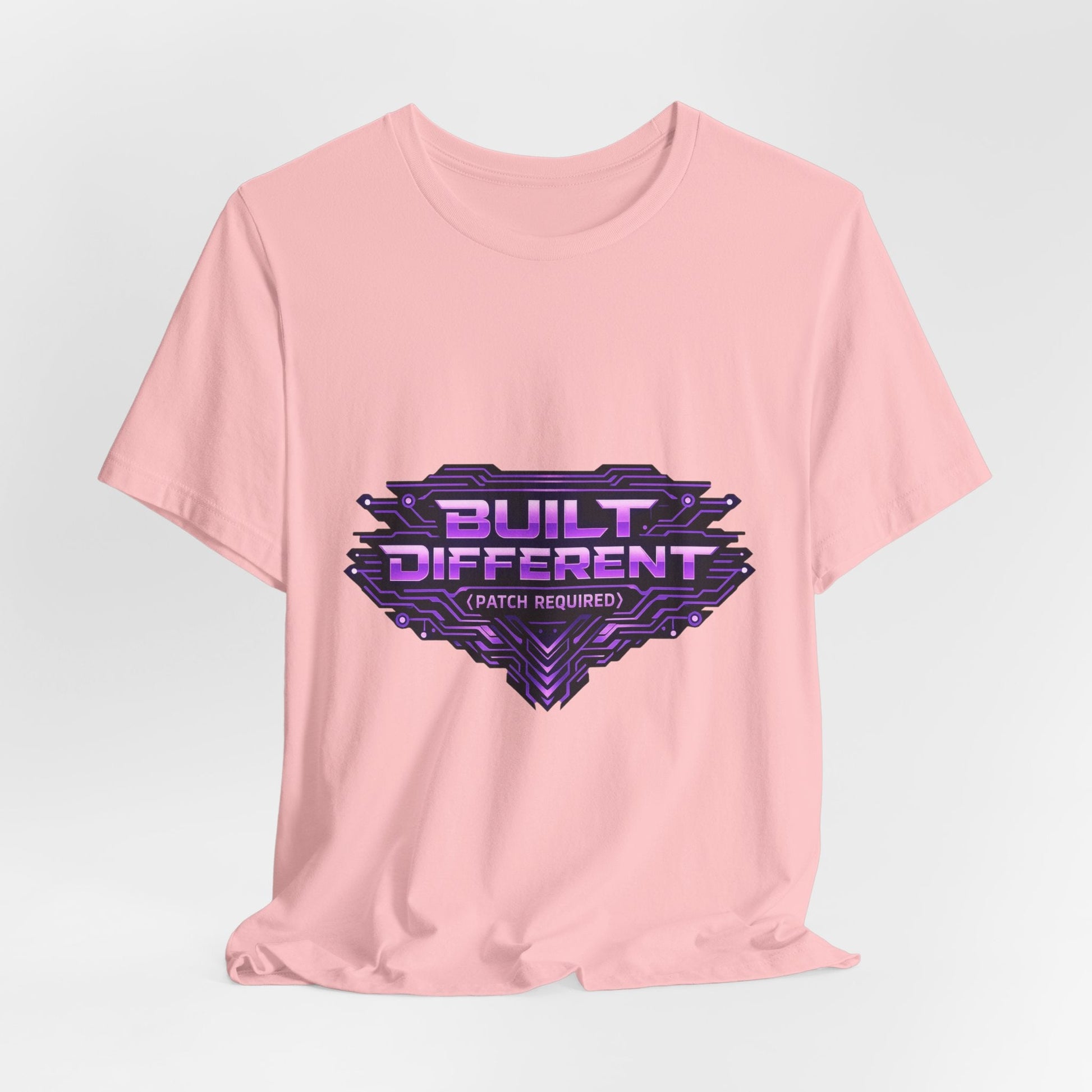 Built Different Tee — Retro Purple Gaming Graphic T-Shirt Printify