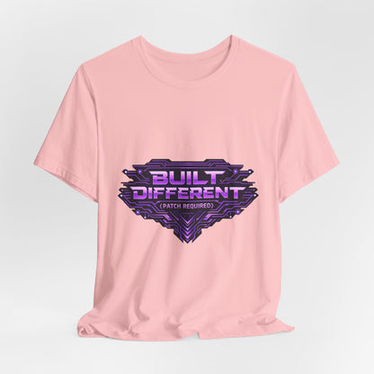 Built Different Tee — Retro Purple Gaming Graphic T-Shirt Printify