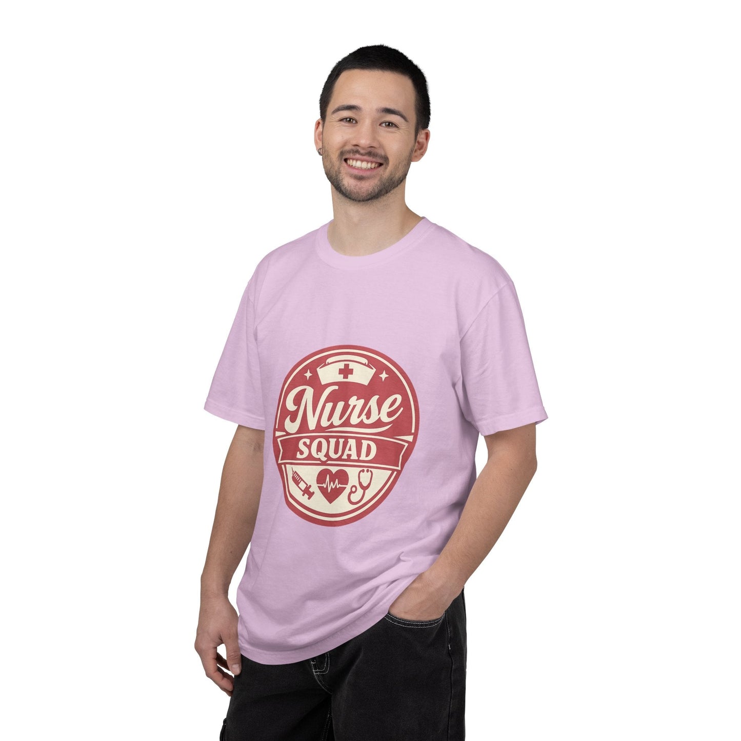Nurse Squad T-Shirt — Retro Medical Badge Tee for Nurses & Healthcare Teams Printify