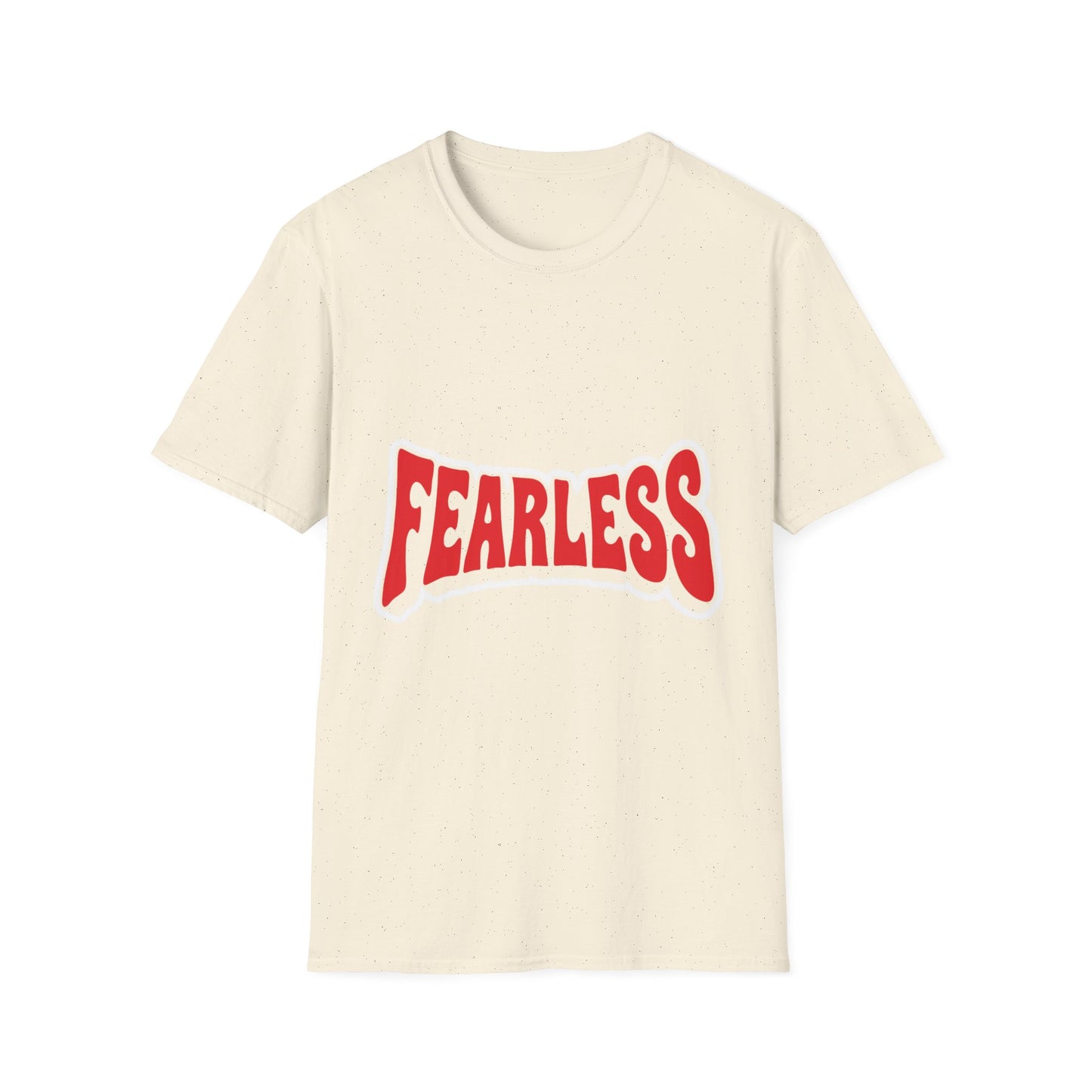 Fearless Graphic T-Shirt — Bold Red Typography Tee