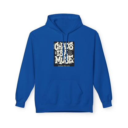 Chaos Is A Muse Hoodie — Retro Psychedelic Graphic Pullover Printify