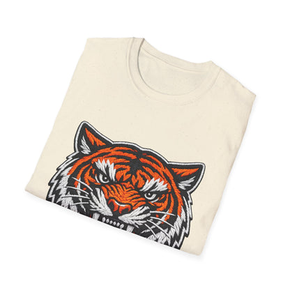 Tiger Head Graphic T-Shirt — Fierce Roaring Mascot Tee Printify