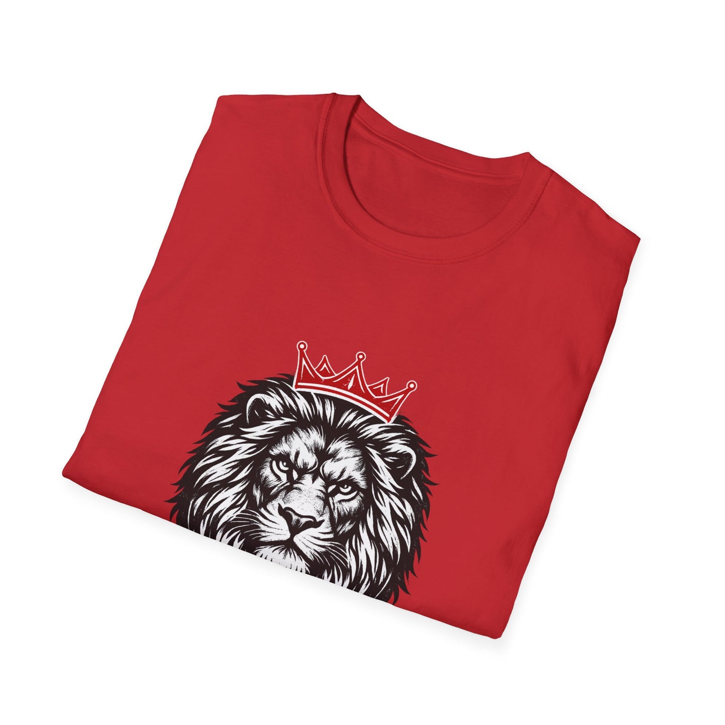 No Fear Lion T‑Shirt — Crowned Lion Graphic Tee Printify