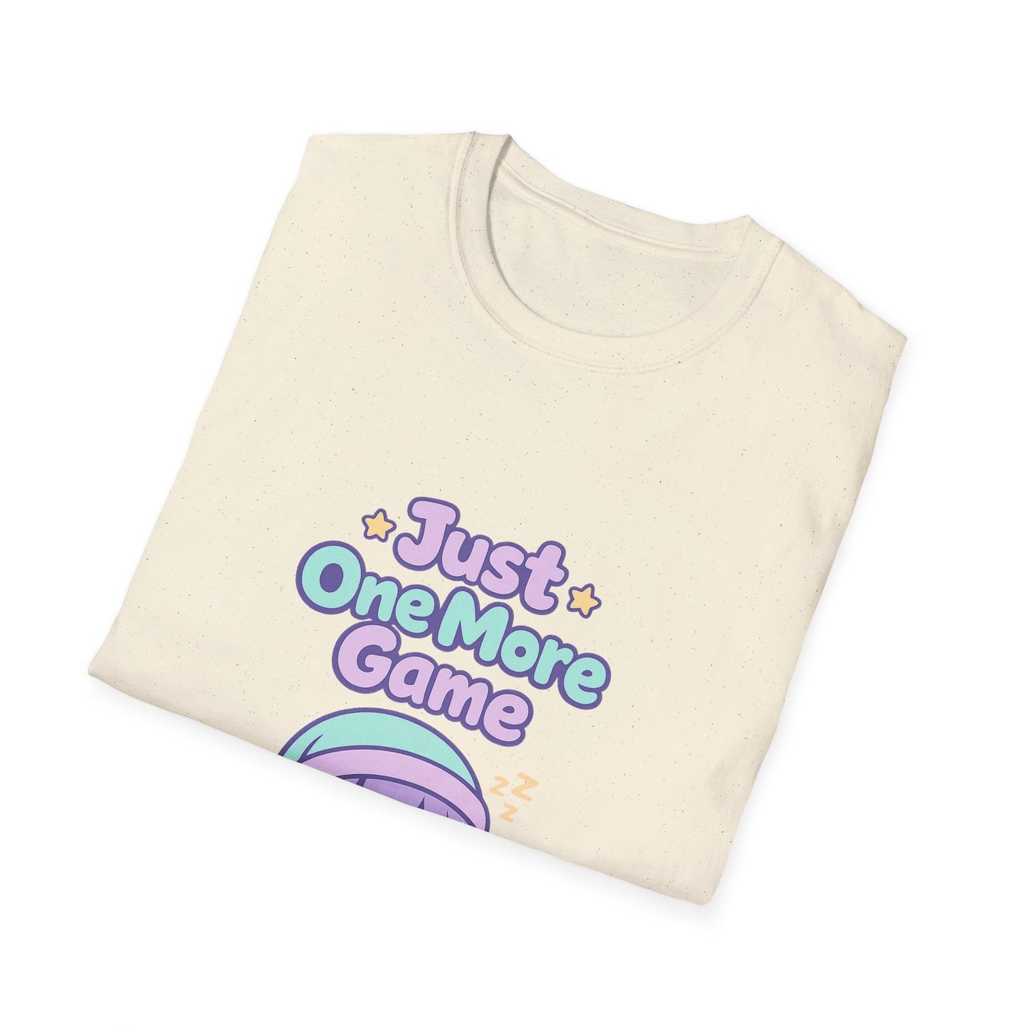 Just One More Game Gamer T‑Shirt — Cute Kawaii Sleeping Gamer Tee Printify
