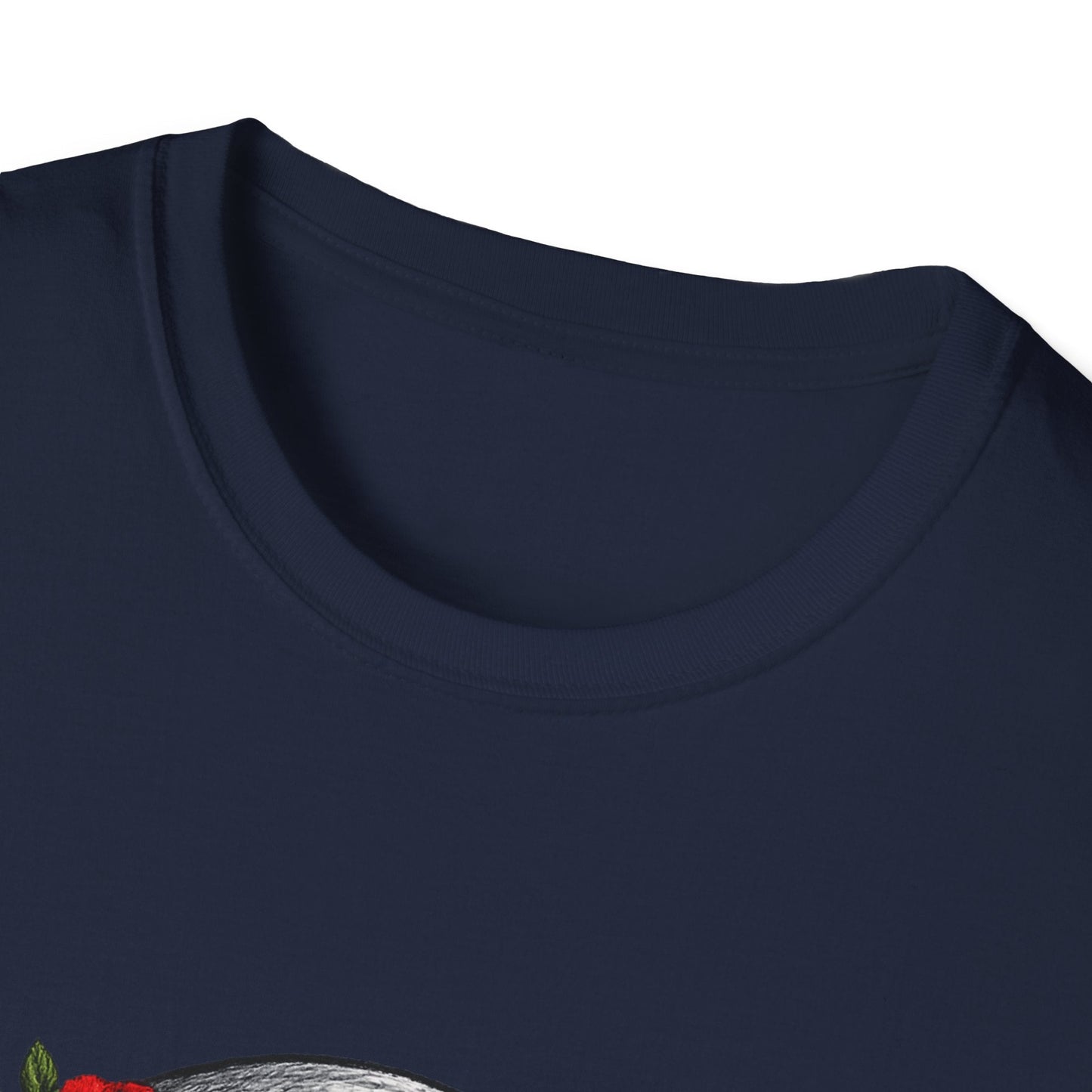 Floral Skull Tee — Gothic Rose Skull T-Shirt for Day of the Dead & Edgy Style Printify