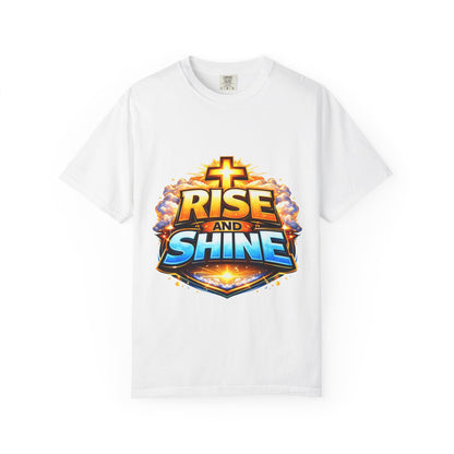 Rise and Shine Christian T-Shirt for Men – Inspirational Graphic Tee Printify