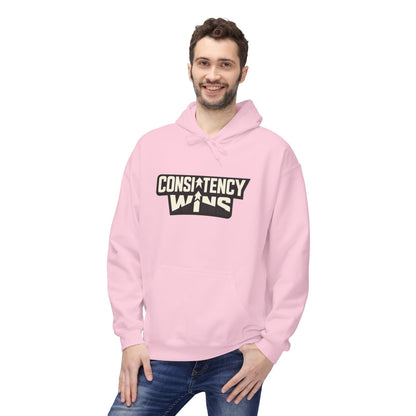 Consistency Wins Hoodie — Motivational Graphic Pullover Printify