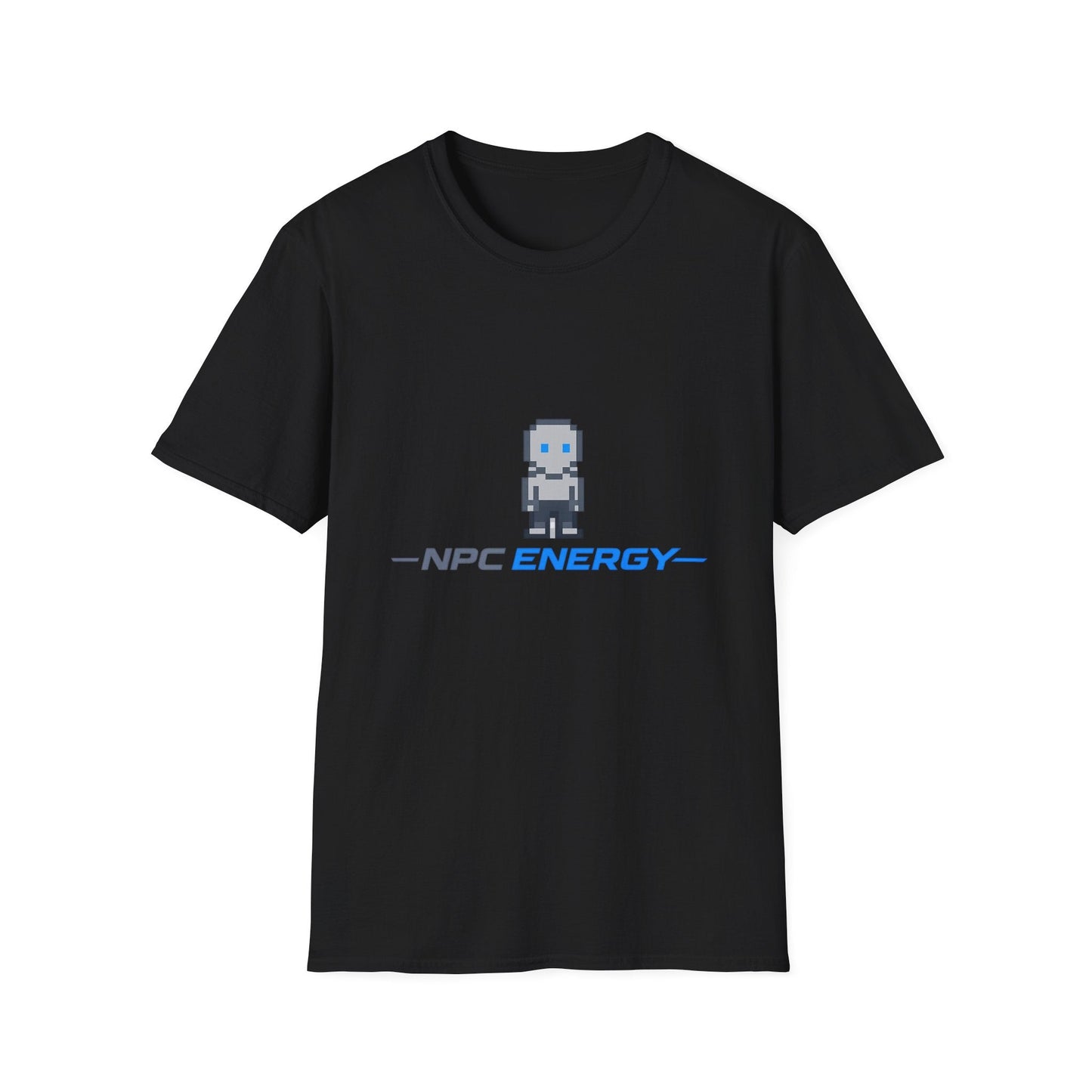 NPC Energy Pixel Robot T-Shirt — Retro Gamer Graphic Tee Printify