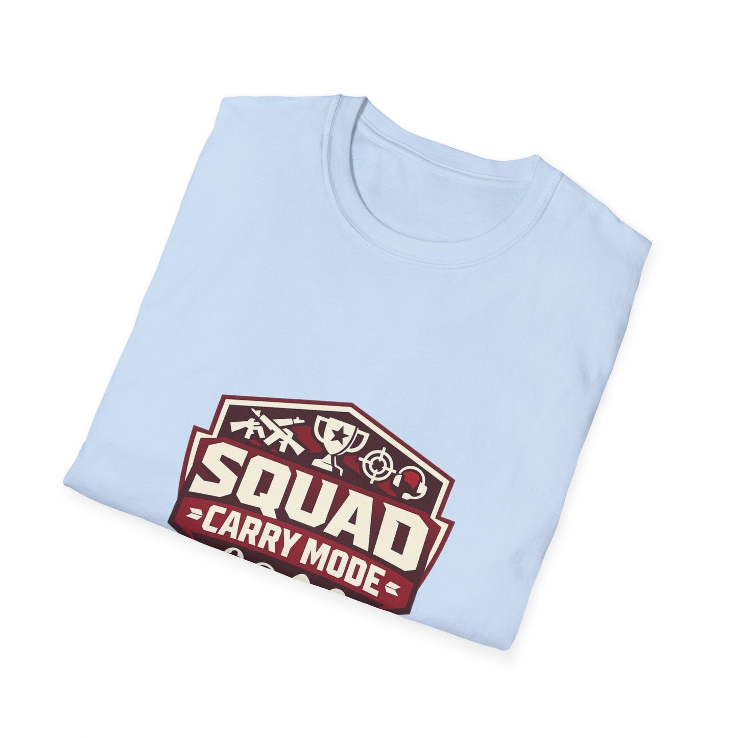 Squad Carry Mode T-Shirt — Gamer Team Logo Tee Printify