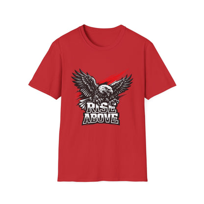 Rise Above Eagle T-Shirt — Patriotic Graphic Tee with Soaring Eagle Printify