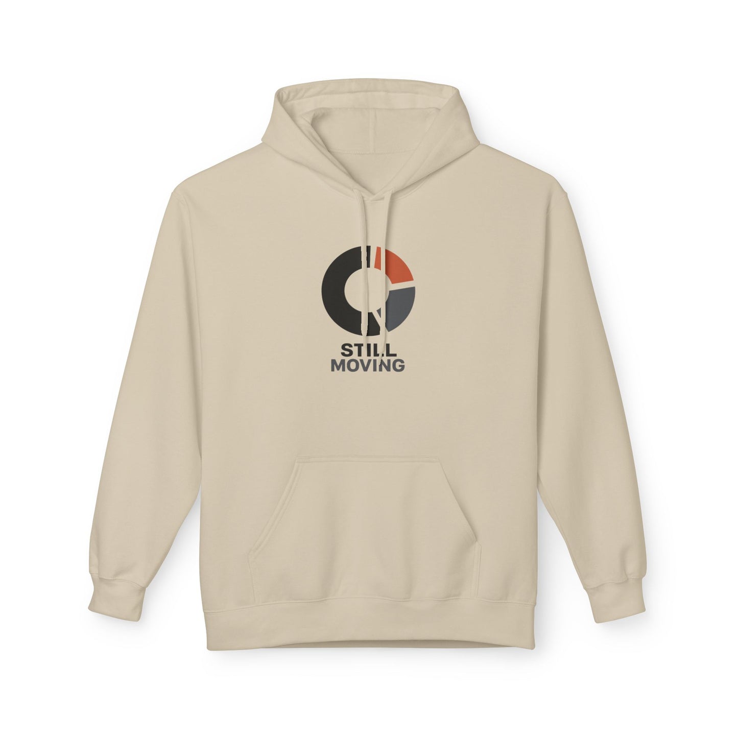 Still Moving Logo Hoodie — Minimalist Motivational Pullover