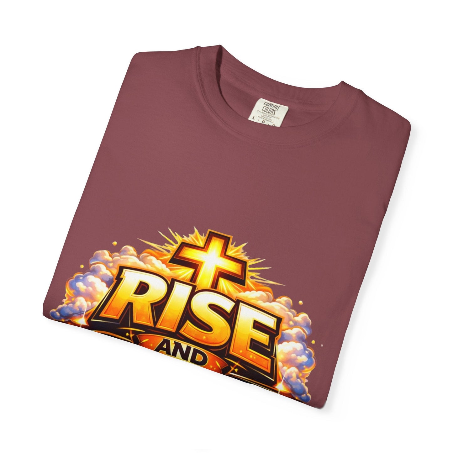 Rise and Shine Christian T-Shirt for Men – Inspirational Graphic Tee Printify