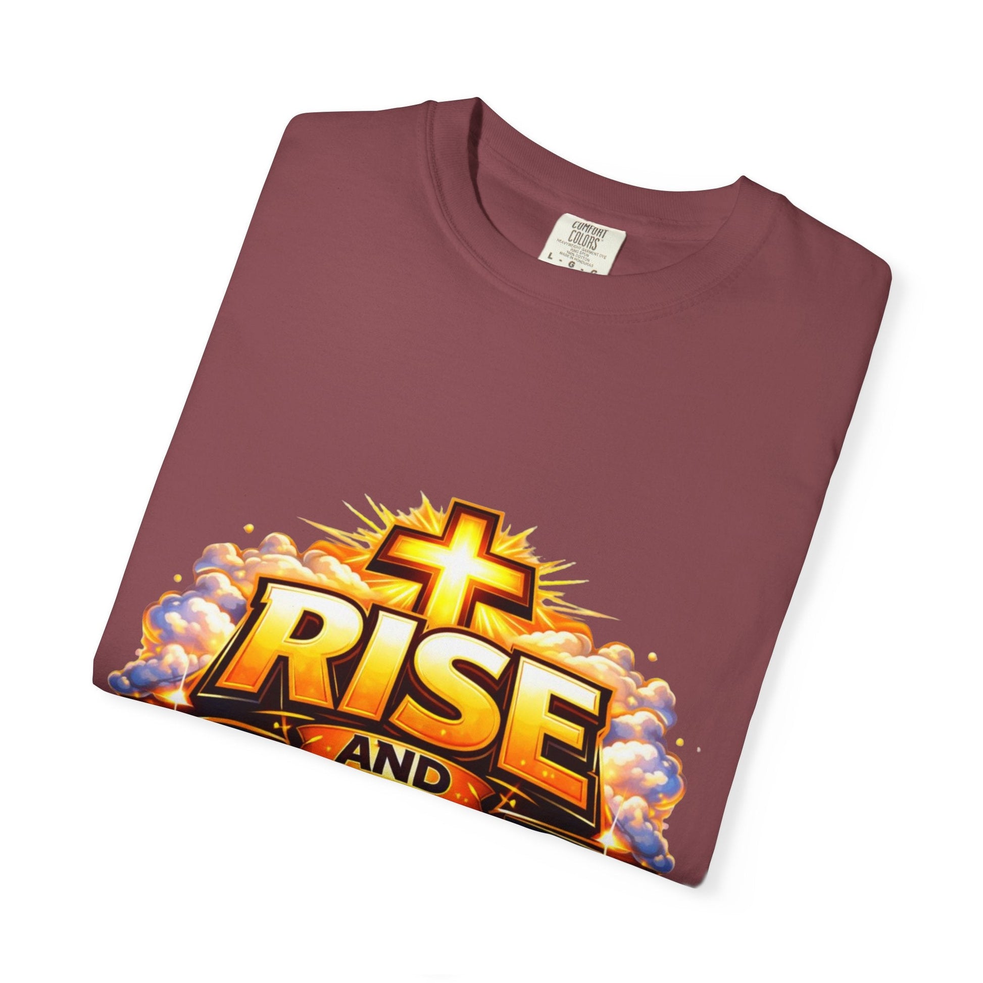 Rise and Shine Christian T-Shirt for Men – Inspirational Graphic Tee Printify