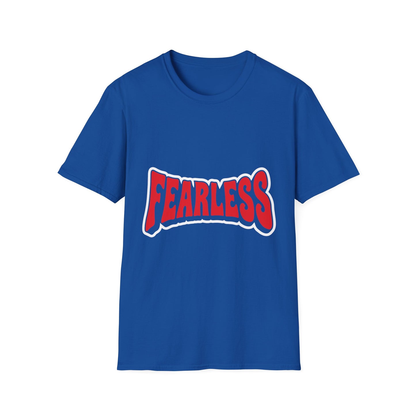 Fearless Graphic T-Shirt — Bold Red Typography Tee