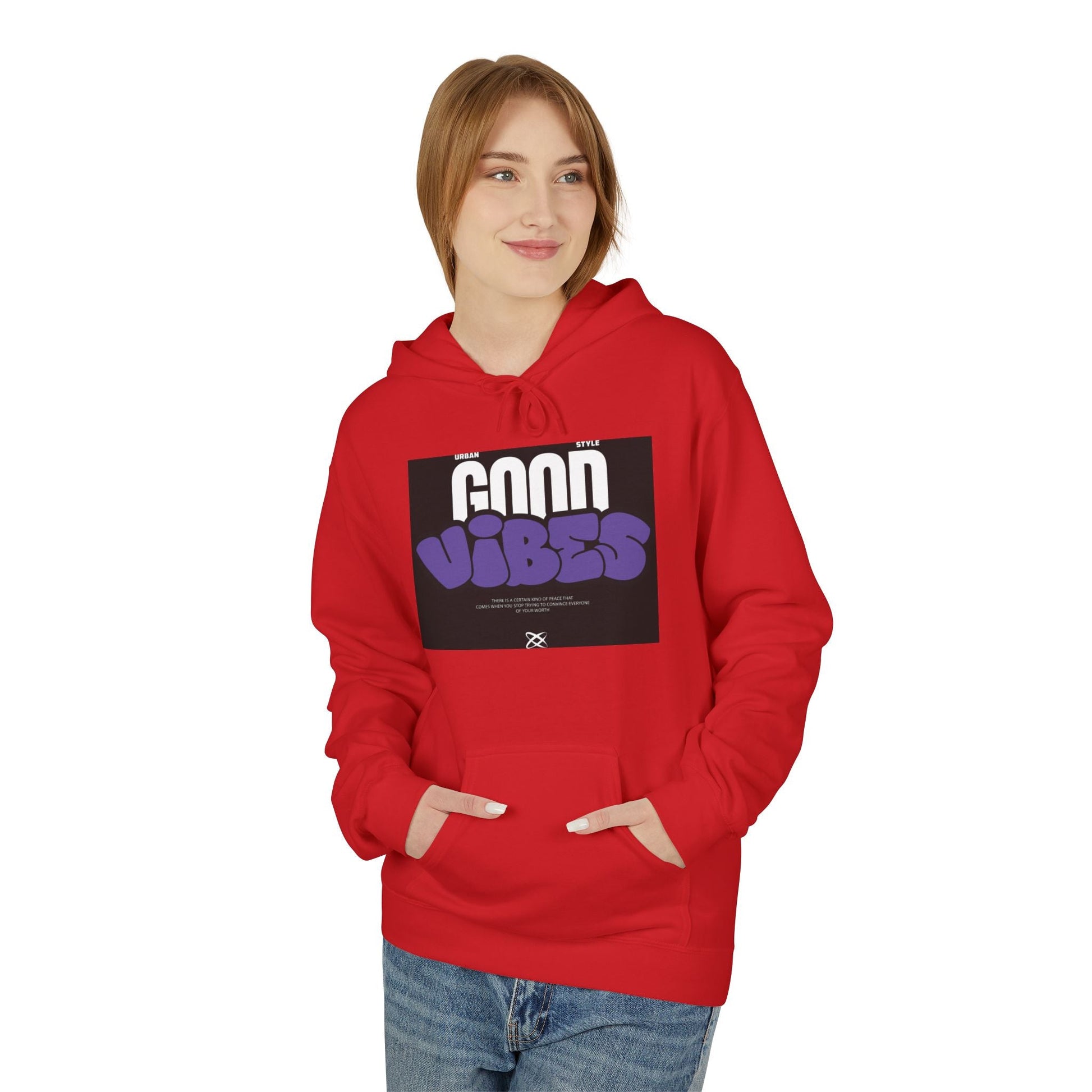 Good Vibes Hoodie — Retro Graffiti Streetwear Pullover Printify