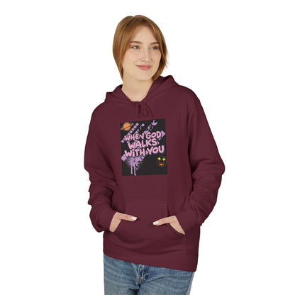 Where God Walks With You Hoodie — Faith-Based Comfort Pullover Printify