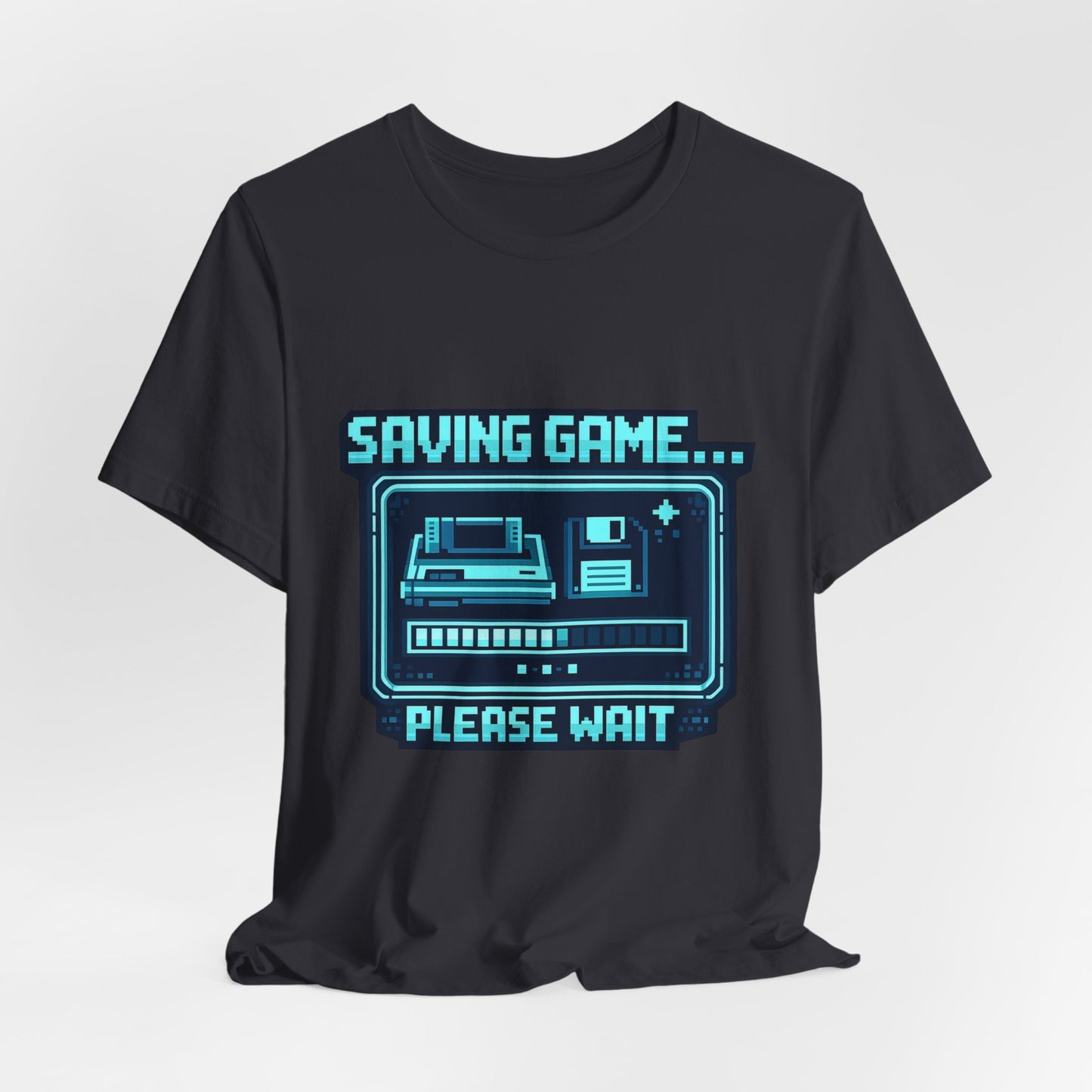 Saving Game Please Wait T-Shirt — Retro Gaming Console Tee