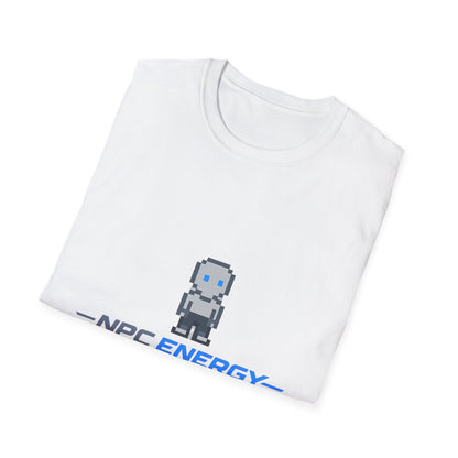 NPC Energy Pixel Robot T-Shirt — Retro Gamer Graphic Tee Printify