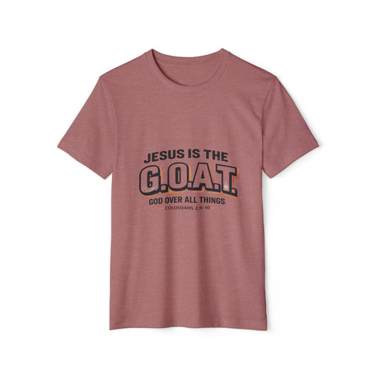 Jesus Is the G.O.A.T T-Shirt for Men – Faith-Based Christian Graphic Tee