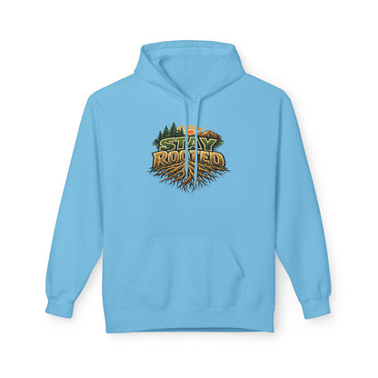 Stay Rooted Hoodie — Forest Nature Graphic Pullover