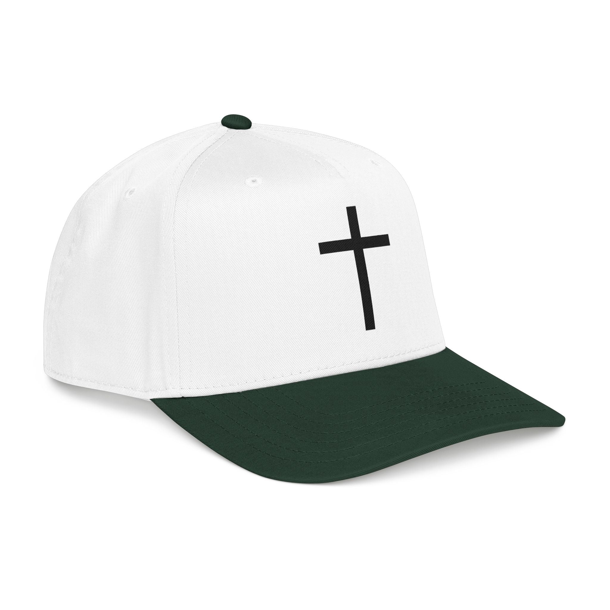 Christian Cross Baseball Cap — Minimal Embroidered Faith Hat