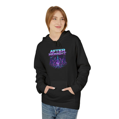 Cyberpunk City 'AFTER' Graphic Hoodie — Retro Futuristic Streetwear Printify