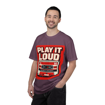 Play It Loud Retro Cassette T-Shirt Printify