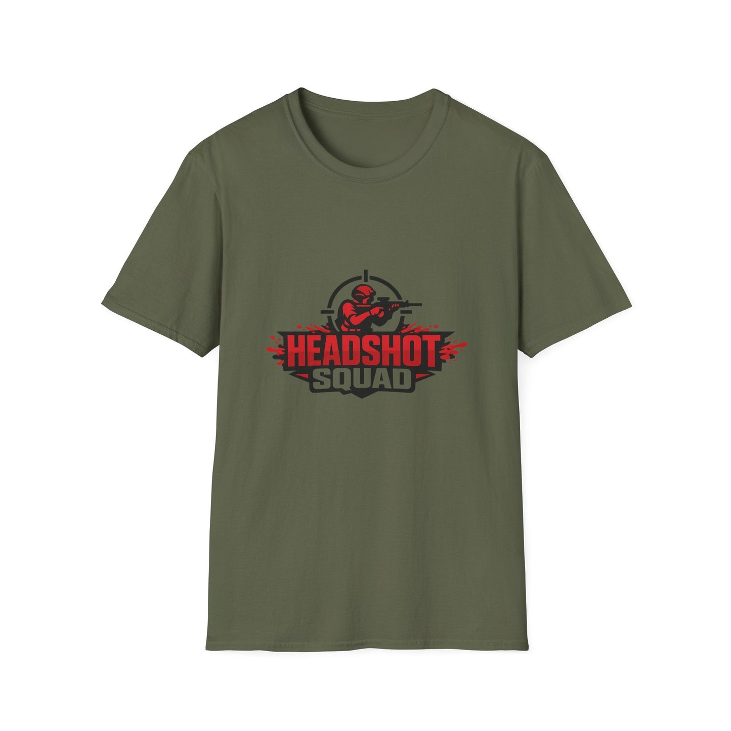 Headshot Squad Graphic T-Shirt — Gamer Sniper Team Tee Printify