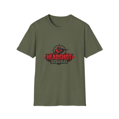 Headshot Squad Graphic T-Shirt — Gamer Sniper Team Tee Printify