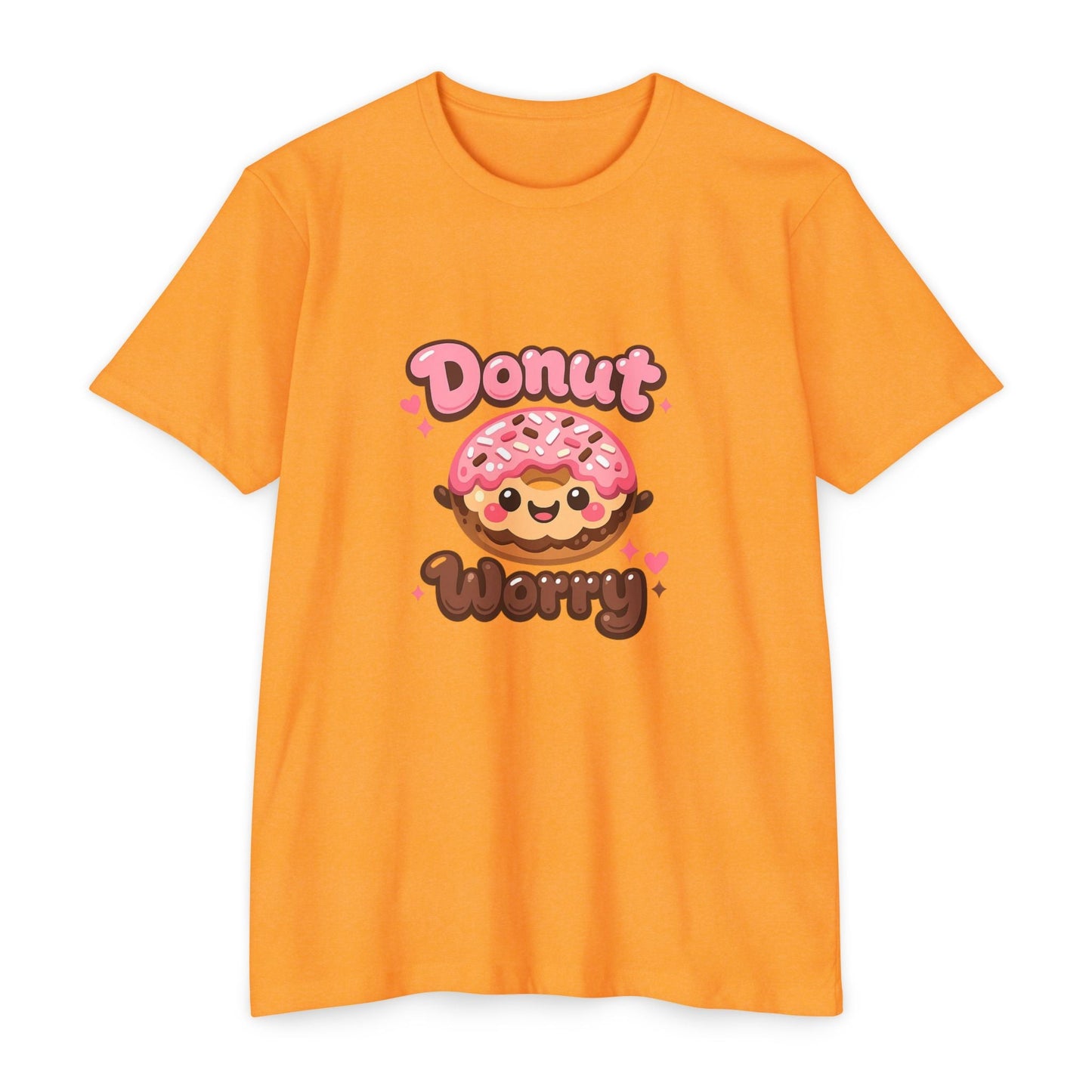 Donut Worry T-Shirt — Cute Kawaii Doughnut Graphic Tee Printify