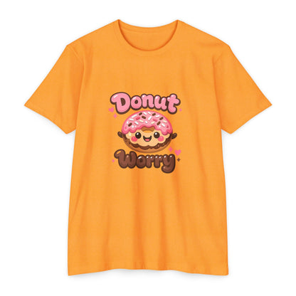 Donut Worry T-Shirt — Cute Kawaii Doughnut Graphic Tee Printify