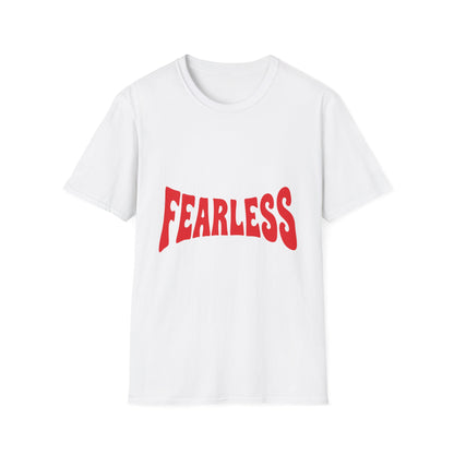 Fearless Graphic T-Shirt — Bold Red Typography Tee