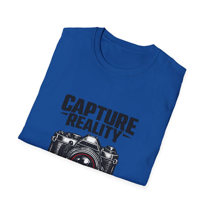 Photography T-Shirt — "Capture Reality" Camera Tee (No Filter Needed) Printify