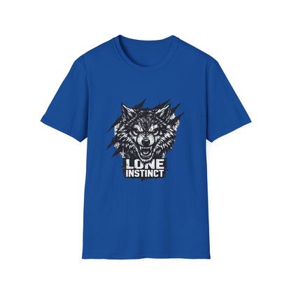 Wolf "Lone Instinct" T-Shirt - Graphic Storm Wolf Tee Printify