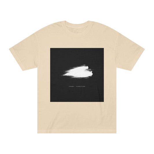 Abstract Brushstroke Tee — Minimal Black Square Design