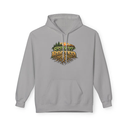 Stay Rooted Hoodie — Forest Nature Graphic Pullover