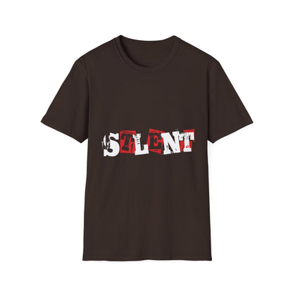 T-Shirt “LEFT” Red Distressed Block Letter Graphic — Vintage Stamped Tee