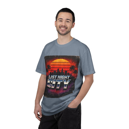 Last Night City T-Shirt — Retro Sunset Miami Vaporwave Tee Printify