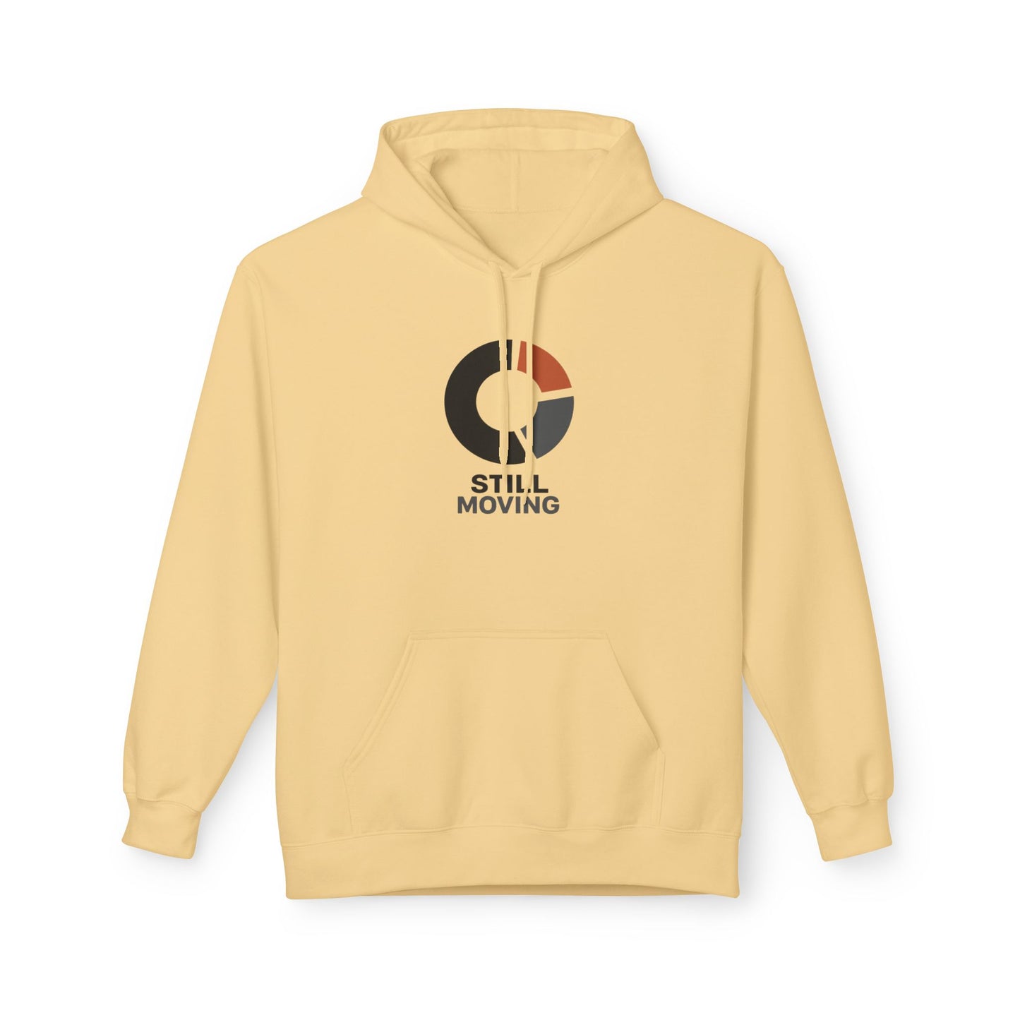 Still Moving Logo Hoodie — Minimalist Motivational Pullover