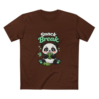 Snack Break Panda T-Shirt — Cute Panda Eating Bamboo Graphic Tee Printify