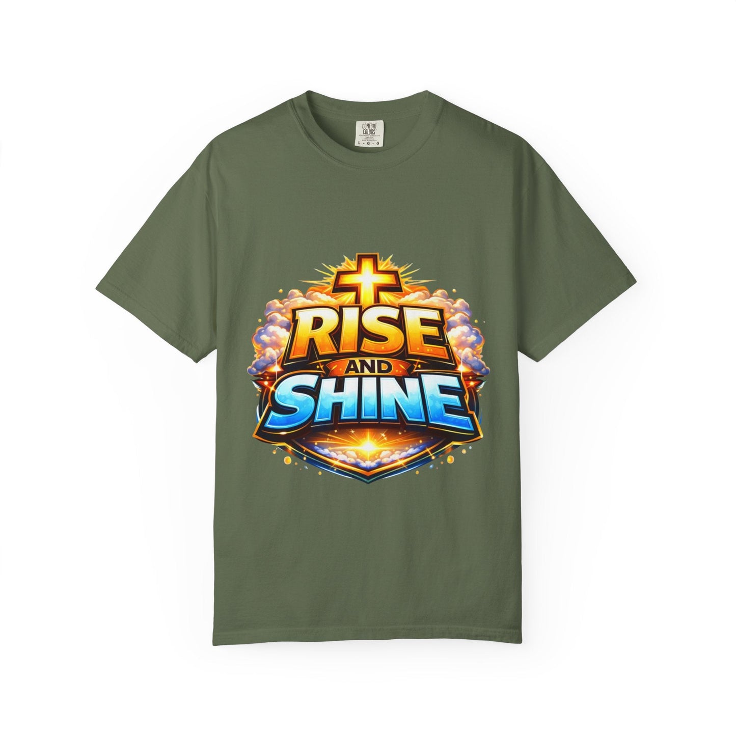 Rise and Shine Christian T-Shirt for Men – Inspirational Graphic Tee Printify